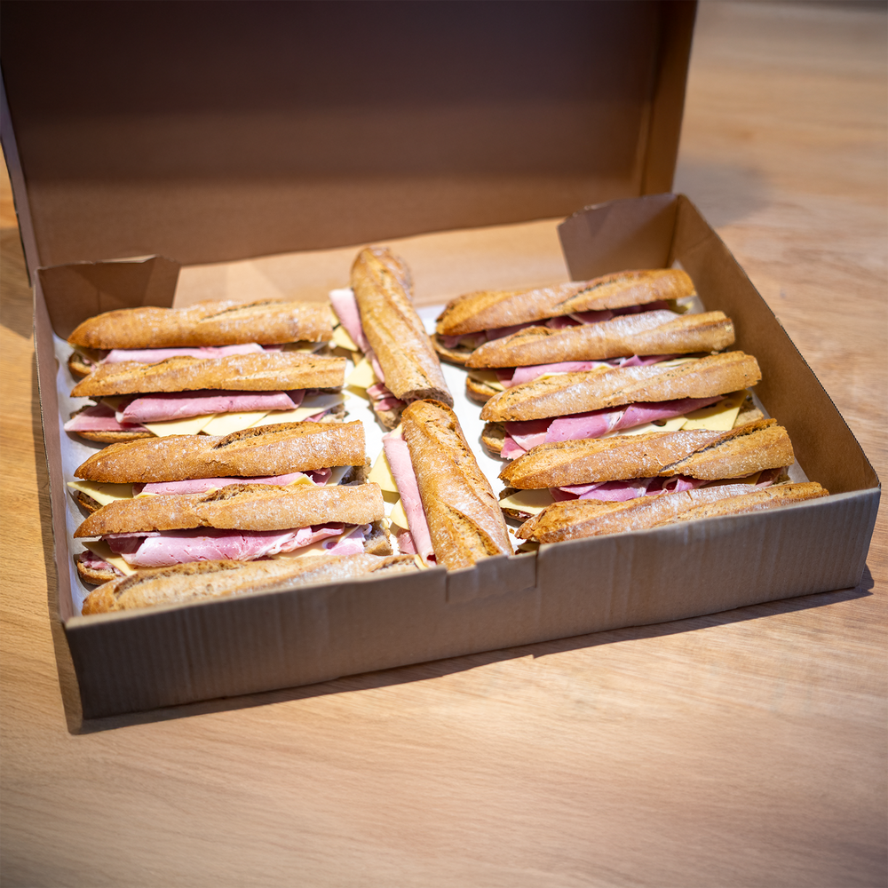 HAM & EMMENTAL BAGUETTES x 12